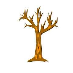dry tree trunk illustration