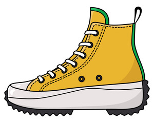 Sneaker shoe sport vector illustration