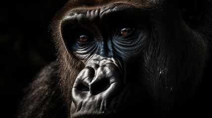 Inquisitive Gorilla in the Wild