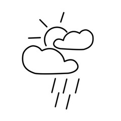 Line weather icon