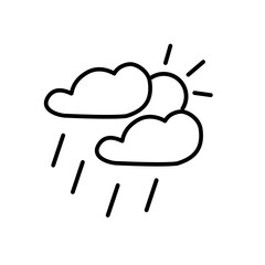 Line weather icon
