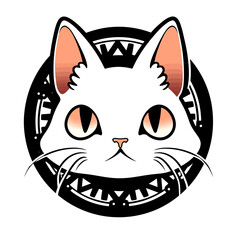 Happy Cat, Digital art.