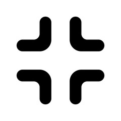 Full screen icon. Arrow mark icon. Vector isolated on white background.