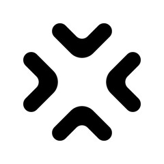 Full screen icon. Arrow mark icon. Vector isolated on white background.