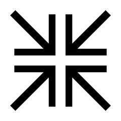 Obraz premium Full screen icon. Arrow mark icon. Vector isolated on white background.