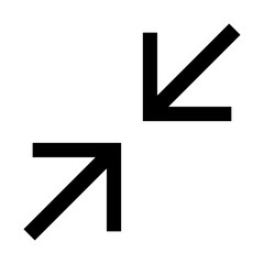 Fototapeta premium Full screen icon. Arrow mark icon. Vector isolated on white background.