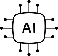 artificial intelligence chip illustration