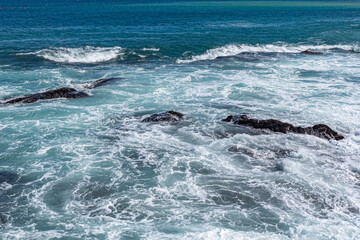 Fototapeta premium 太平洋の白い波