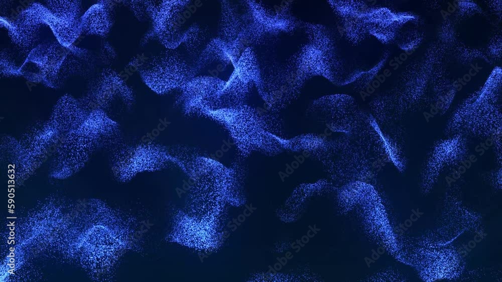 Poster digital technology background. wave of glowing points. futuristic background for presentation design