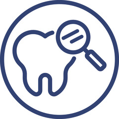 Tooth icon dental clinic