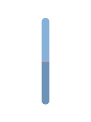 Nail file vector flat style illustration. Hand drawn manicure tool isolated