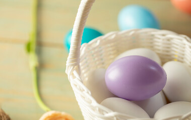 Obraz na płótnie Canvas Easter concept. Easter. Decoration. Photo. Eggs.