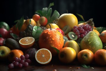 Fototapeta na wymiar fruits, Generative AI
