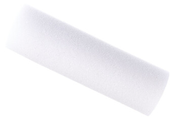Repair roller for painting fur with colored inserts on a white background