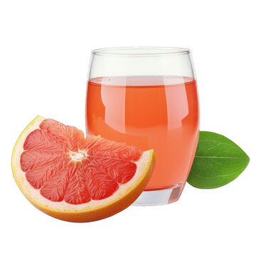 grapefruit juice , isolated on transparent background cutout , generative ai