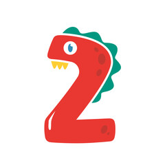 Obraz premium dinosaur number design birthday party for kids