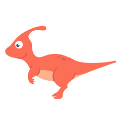 Cute cartoon dinosaur for nursery decoration.