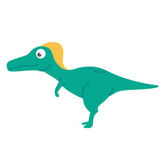Cute cartoon dinosaur for nursery decoration.
