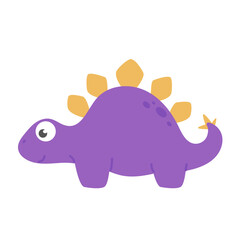 Cute cartoon dinosaur for nursery decoration.