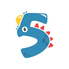 dinosaur number design birthday party for kids