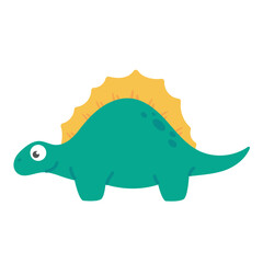 Cute cartoon dinosaur for nursery decoration.