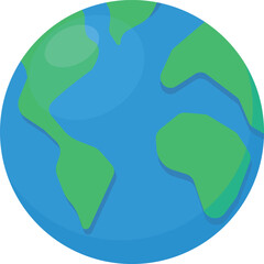 Simple panorama of the earth