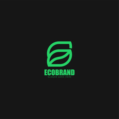 eco brand logo simple minimalist design