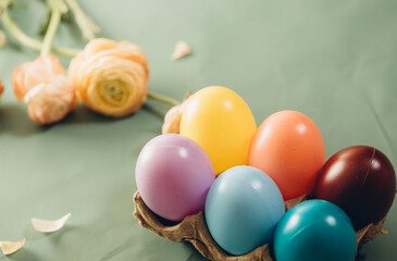 Easter concept. Easter eggs. Photo. Decoration. Card. Photo. Background. 