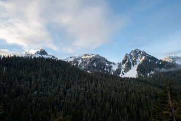 Fototapeta na wymiar View of mountains in The Northwest