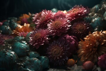 floral backgrounds, Generative AI