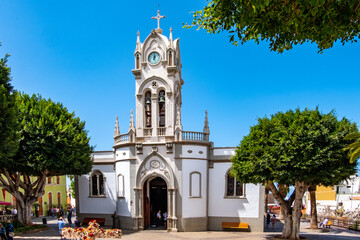 Fototapeta na wymiar Die Kirche von Guia de Isora in der Semana Santa.