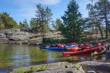 canoe on lake