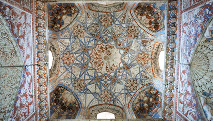 Ceiling decor of a madrasah in Bukhara