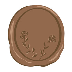 Aesthetic wax seal stamp, vintage wax stamp, wax stamp clipart