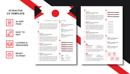 colorful resume template