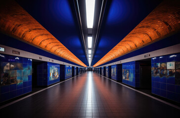 Moderne U-Bahn Station 