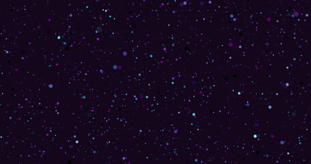 Abstract background, tunnel speed of light. Stream of bright circles in space.