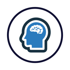 head, brain, health, mental health icon