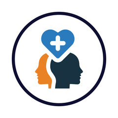 head, brain, mental, plus, medical, treatment, mental health treatment icon