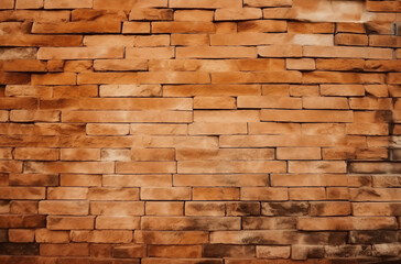 brick brown grunge wall texture background Generative AI