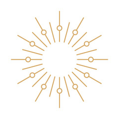 Sunburst Line Mystical Minimalist Sape