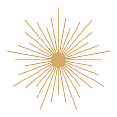 Obraz premium Sunburst Line Mystical Minimalist Sape