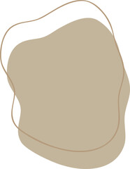 Earth Tone Abstract Shape Illustration