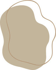 Earth Tone Abstract Shape Illustration