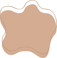 Earth Tone Abstract Shape Illustration
