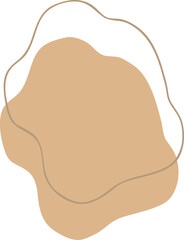 Earth Tone Abstract Shape Illustration