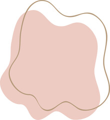 Earth Tone Abstract Shape Illustration