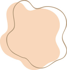 Earth Tone Abstract Shape Illustration