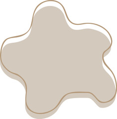 Earth Tone Abstract Shape Illustration