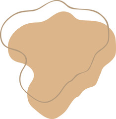 Earth Tone Abstract Shape Illustration